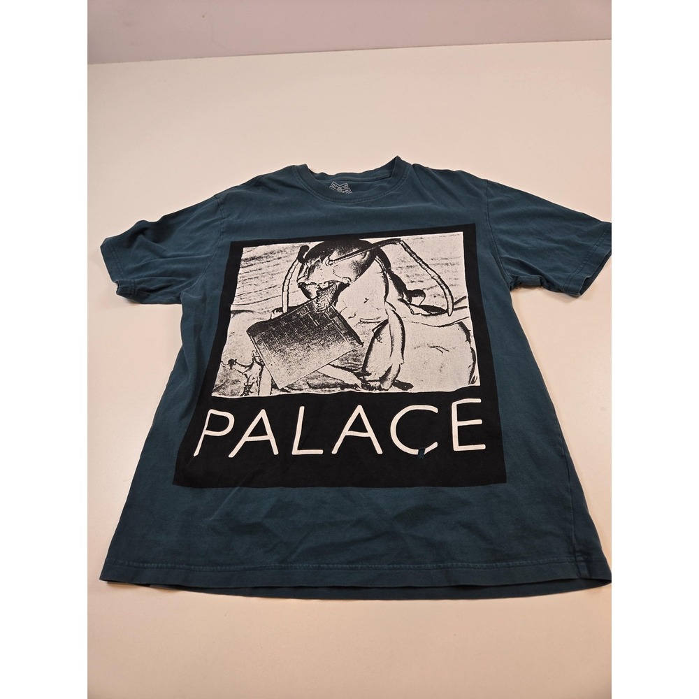 Palace Skateboards Shirt Mens Large Blue Ant Graphic Logo Skateboard Tee